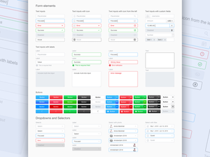 Small Form UI Kit Sketch Resource