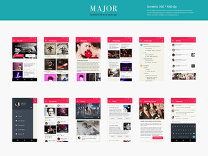 Major – Music UI Kit für Android