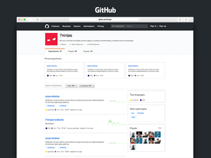 GitHub プロファイル UI Sketch リソース