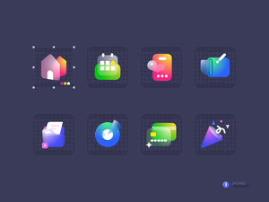Glass Icons Sketch Resource