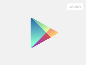 Google Play Icon Sketch Resource