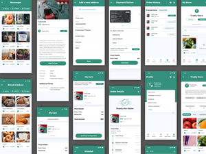 Grocery and Marketplace App Kit Sketch Resource