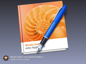 iBook Author Icon Sketch Resource