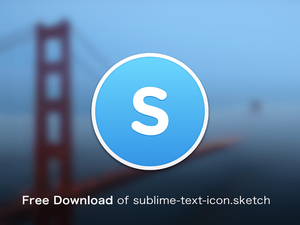 Sublime text icon Sketch Resource