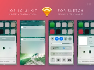 Kit de interfaz de usuario de iOS 10 para sketch