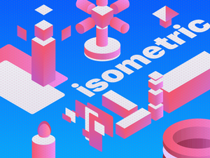 Isometric Grid and Elements Sketch Resource
