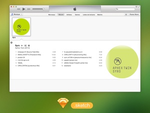 iTunes UI Sketch Resource