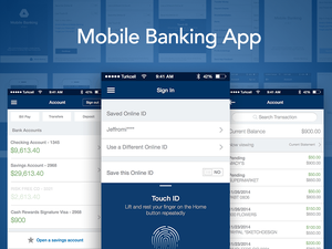 Боа вдохновил мобильный банковский приложение эскиз ресурса