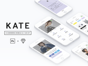 KATE – E-Commerce UI / UX Kit Beispiel