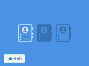 Contact Icon Sketch Resource