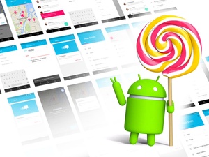 Android Lollipop UI Kit esquisse ressource