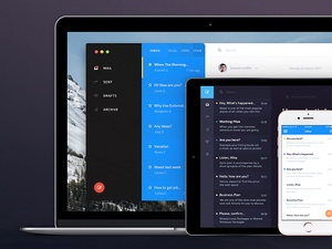 Umschlag – Mail App UI Kit kostenlose Beispiel