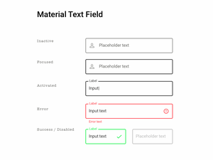 Material Design - Outlined Text Field Sketch Resource