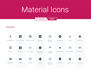 Material Icons Pack Sketch Resource