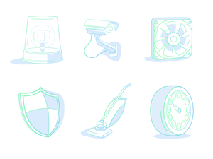 6 Line Icons Sketch Resource
