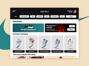 Shoes Company Website Concept Sketch Resource
