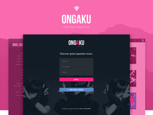 Ongaku: Music App UI Kit