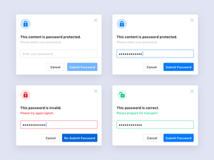 Password Protected Modal Sketch Resource