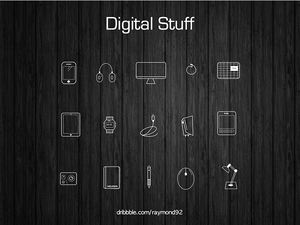 Digital Stuff Icon Set Sketch Resource