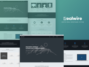 Realwire Wireframe Demo Kit Sketch Resource
