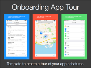 App On-boarding Tour Template Sketch Resource