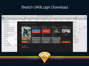 Ui Kit Войти iOS Sketch Ресурс