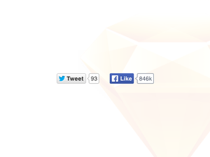 Social buttons Sketch Resource