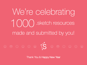 ありがとう、新年あけましておめでとうございますSketchリソース