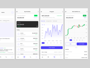 Trading and Financial News App Sketch Resource