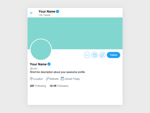 Twitter Photo and Cover Preview Sketch Resource