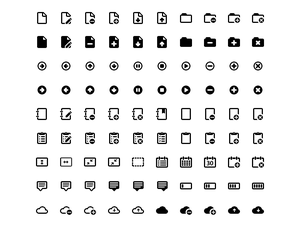 Vektor-Icons for Web Sketch Resource