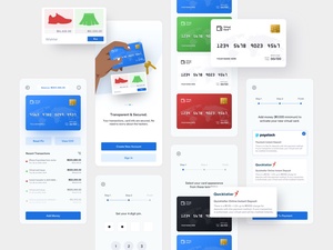 Kreditkarten-App-Konzept-Sketchnressource