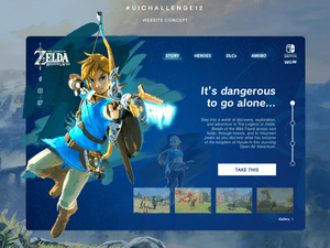 Zelda Website-Vorlage-Skizzierungsressource