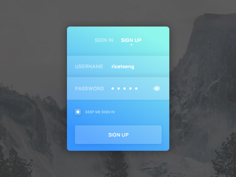 Sign Up Form - Sketch Website Templates - Download Sketch Resource