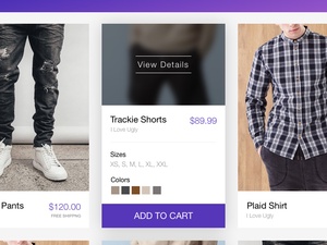 Quick View eCommerce Page