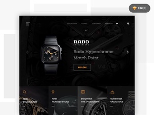 Rado Watches Landing Page