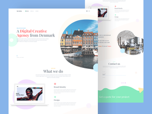 Agency Landing Page Layout