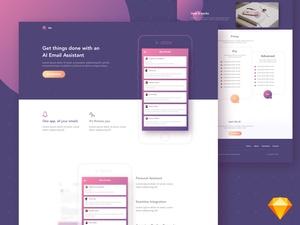 Aie – Free App Landing Page Template