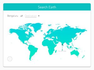 Interfaz de usuario de búsqueda de mapas