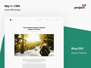 Blog Template for Sketch