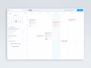 Calendar Interface Design