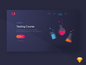Course Website Landing Page