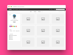 Curated Dribbble Profile