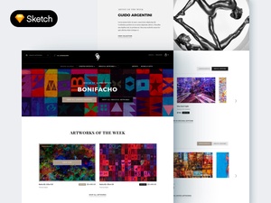 Art E-commerce Website Concept