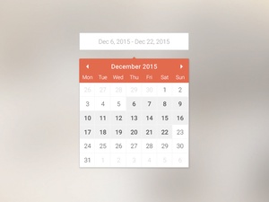 Widget de calendario