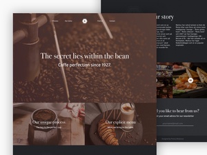 Coffe Place Landing Page Template