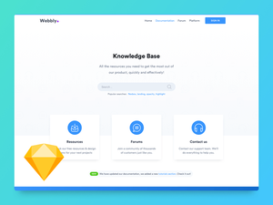 Knowledge Base Website-Vorlage