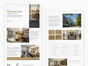 Luxury Real Estate Unit Listing Page Template