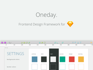 Oneday – Frontend Design Framework for Sketch