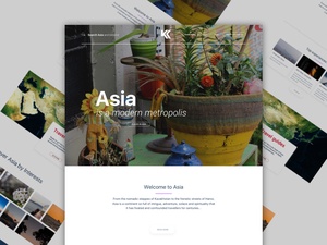 Travel Web Page Template